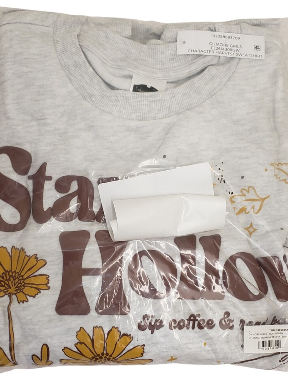 Character Harvest Sweatshirt GILMORE GIRLS Stars Hollow Large NWT